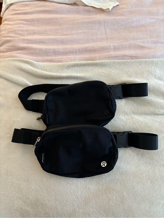 lululemon athletica Handbags - lululemon athletica Black Waist Belt Bag Duo